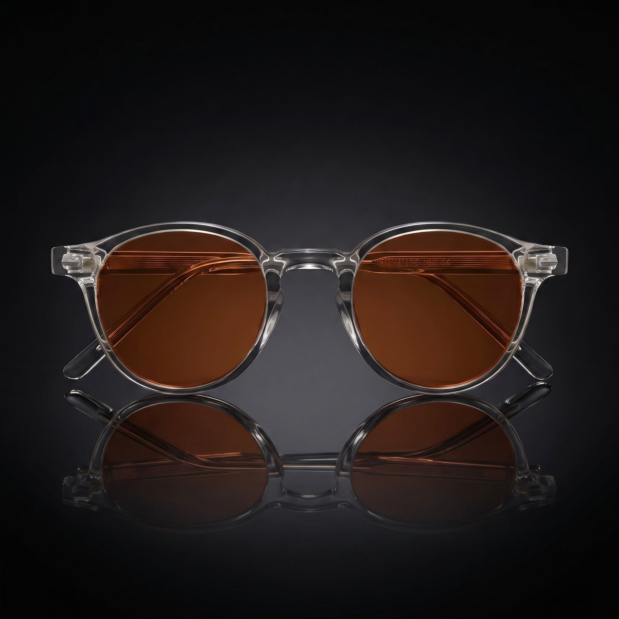 Gafas de filtro de luz azul Apolo detalle de lente naranja