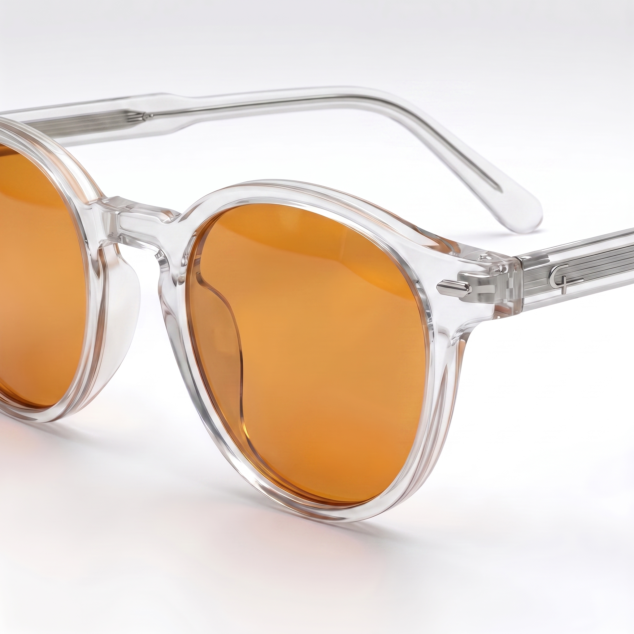 Gafas de filtro de luz azul Apolo lente naranja montura redonda