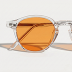 Gafas de filtro de luz azul Apolo detalle de lente naranja