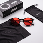 Ceryon Eclipse – Gafas de Filtro de Luz Azul para Dormir · Lente Roja