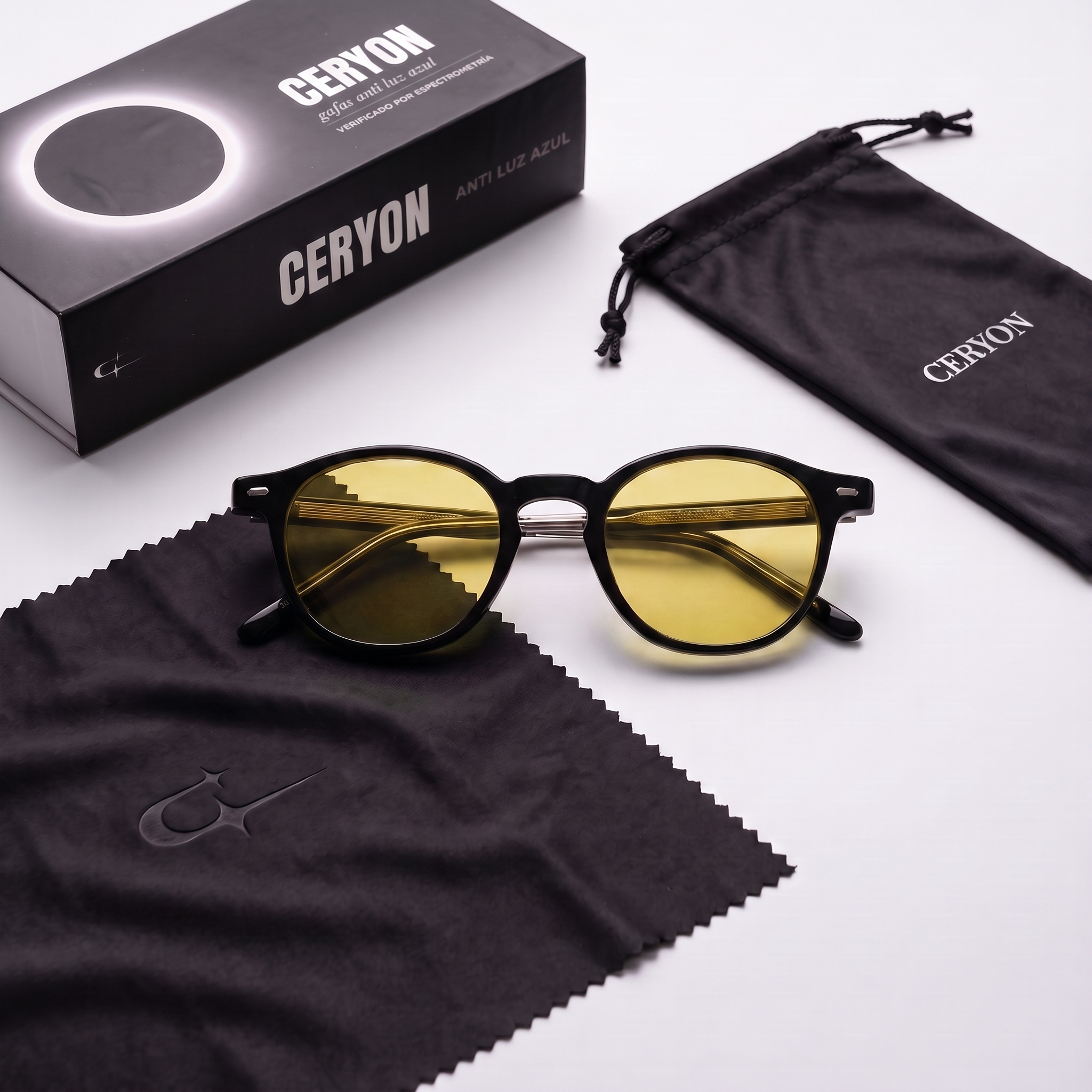 Ceryon Helios – Gafas de Filtro de Luz Azul de Día · Lente Amarilla