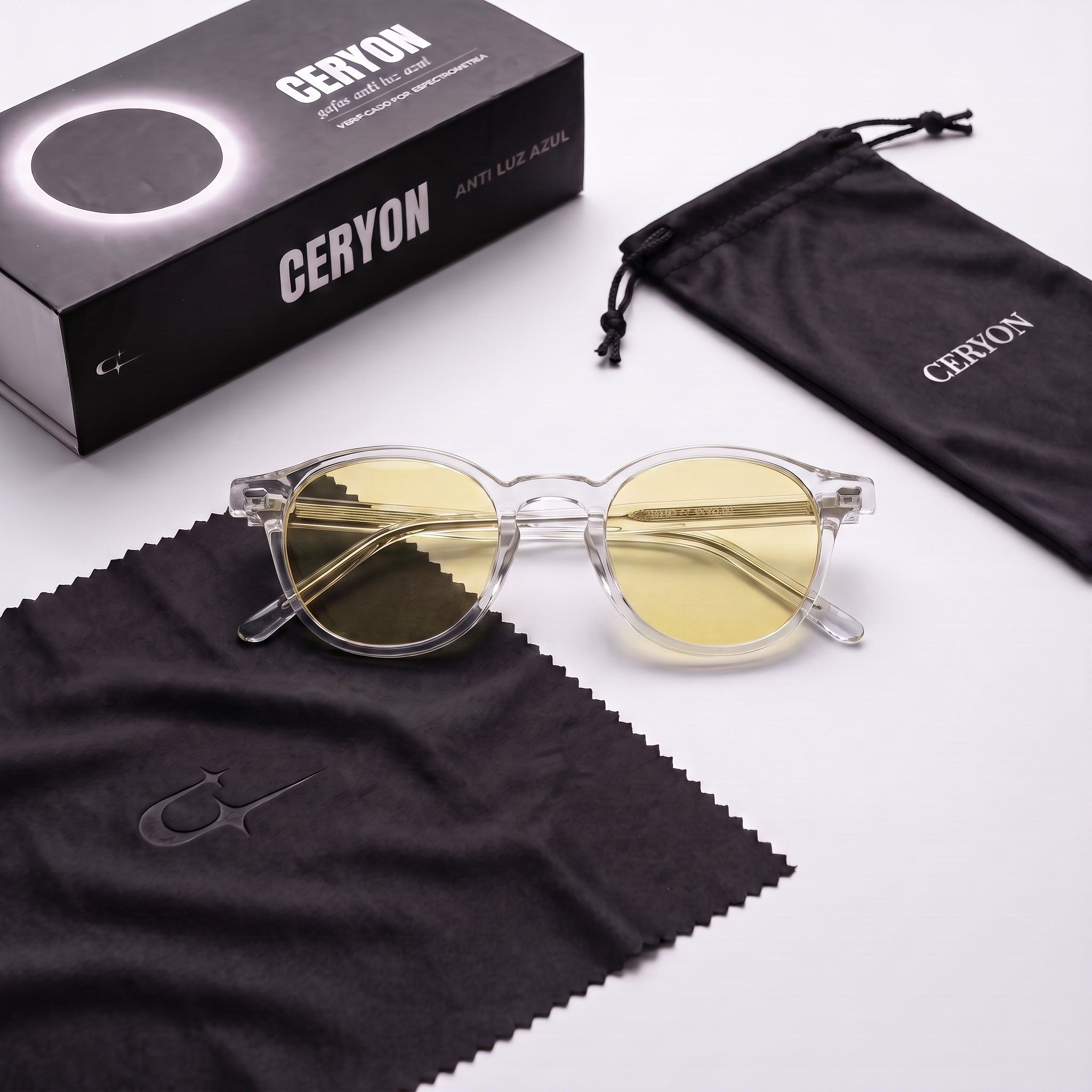 Ceryon Helios – Gafas de Filtro de Luz Azul de Día · Lente Amarilla