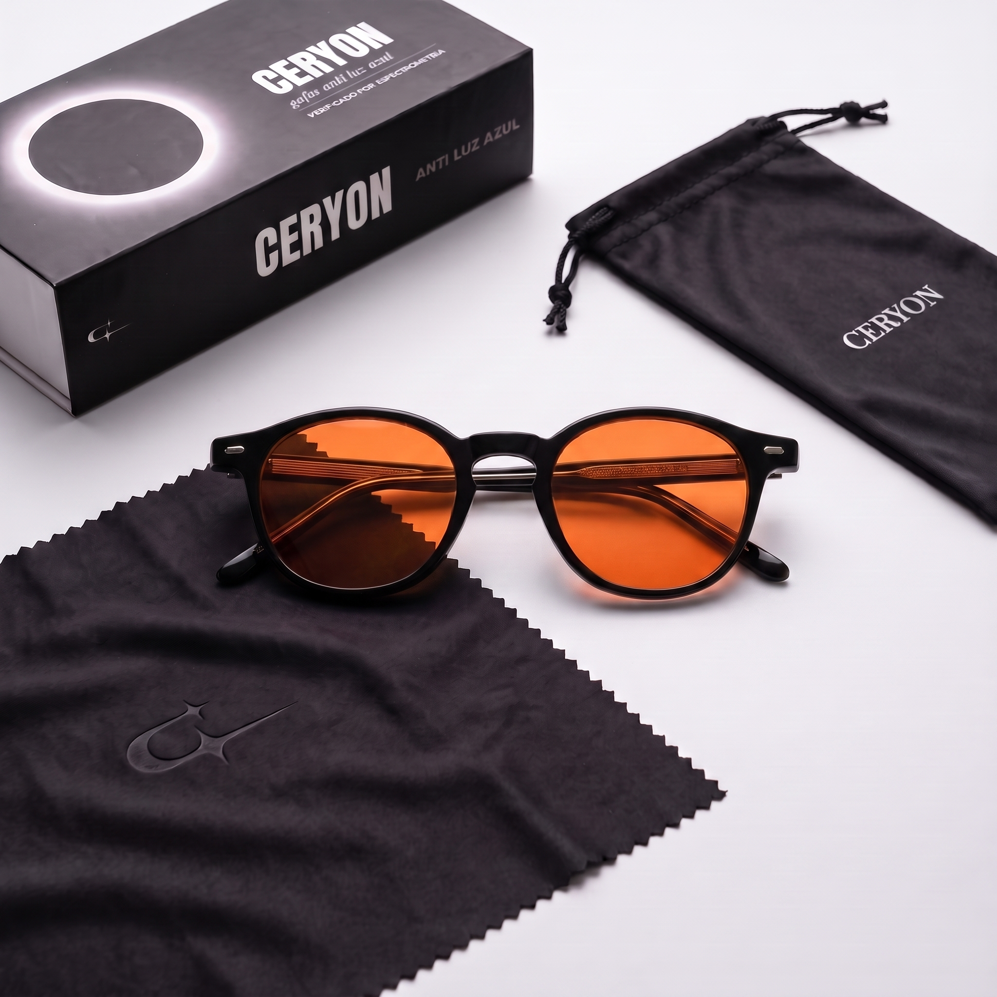 Ceryon Apolo – Gafas de Filtro de Luz Azul para la Tarde · Lente Naranja