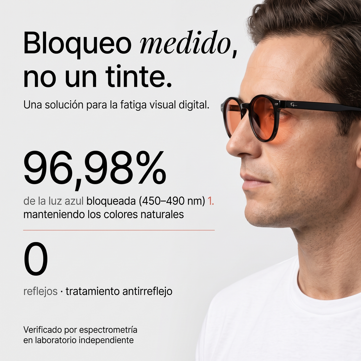 Ceryon Apolo – Gafas de Filtro de Luz Azul para la Tarde · Lente Naranja