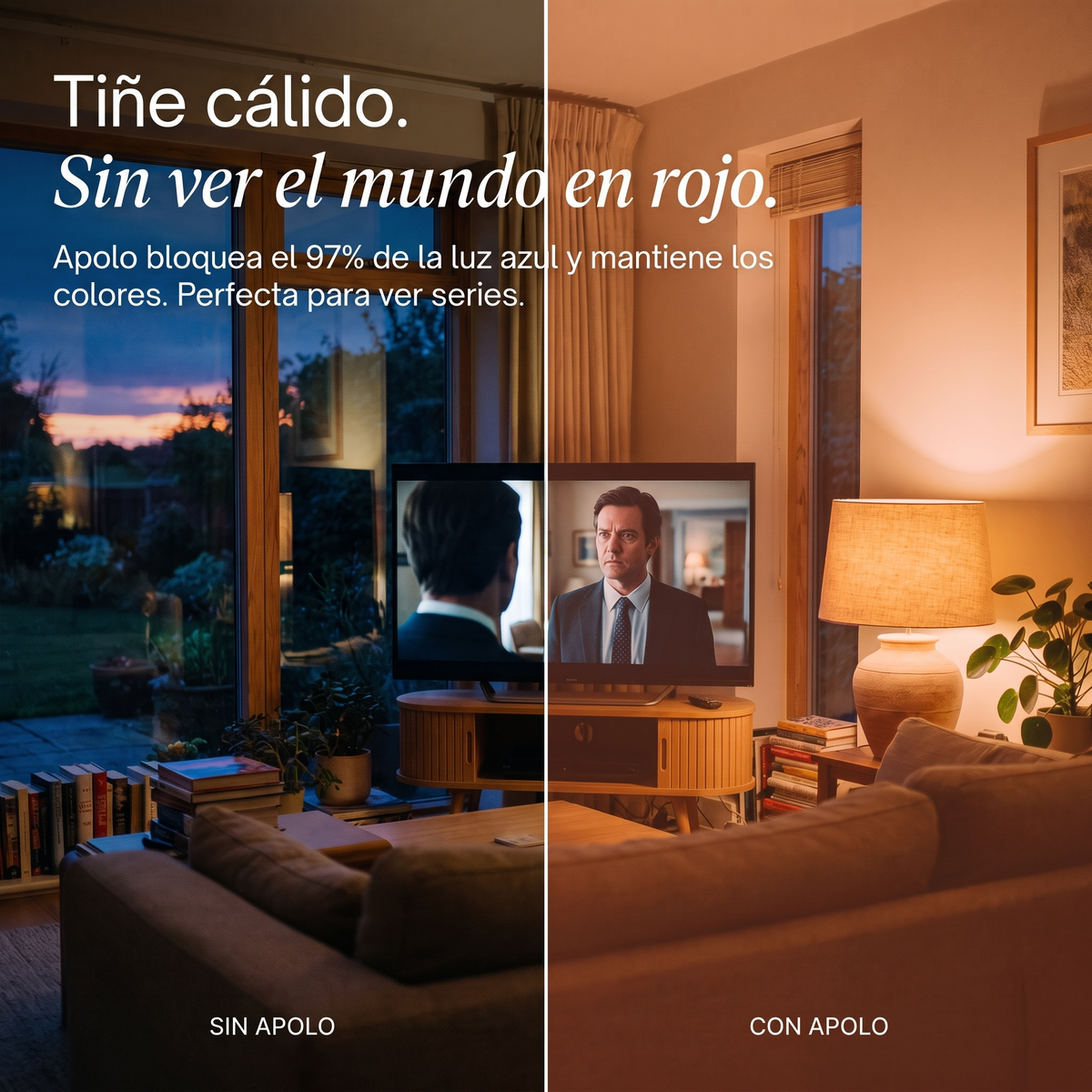 Ceryon Apolo – Gafas de Filtro de Luz Azul para la Tarde · Lente Naranja