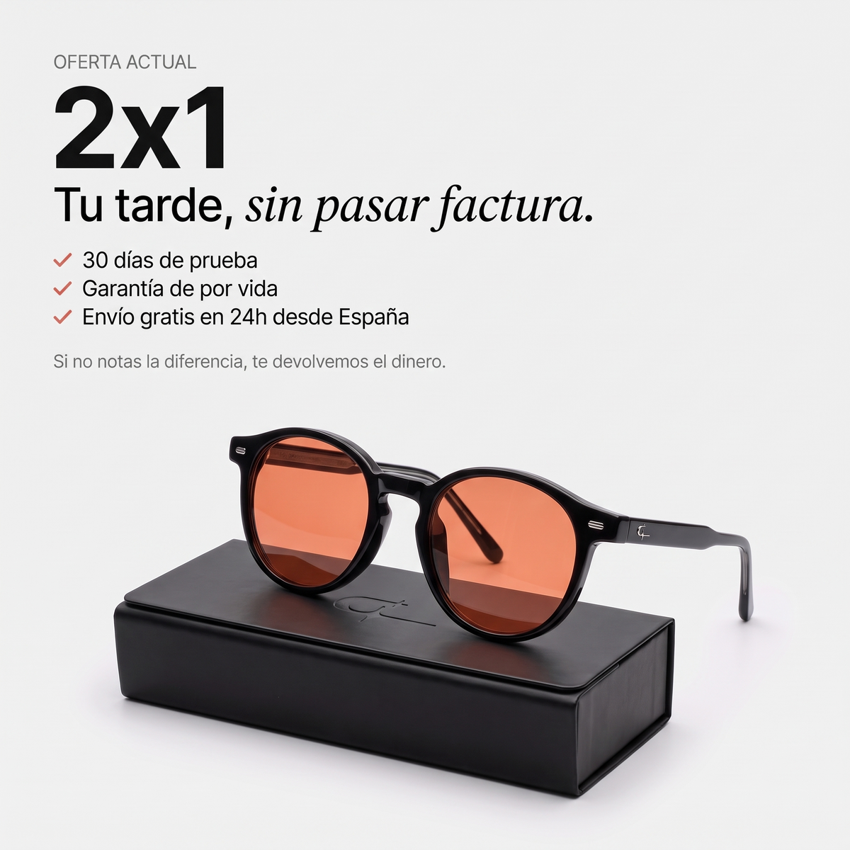Ceryon Apolo – Gafas de Filtro de Luz Azul para la Tarde · Lente Naranja