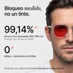 Ceryon Eclipse – Gafas de Filtro de Luz Azul para Dormir · Lente Roja