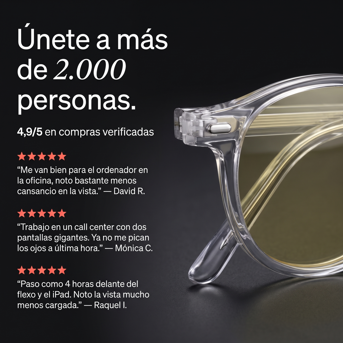 Ceryon Helios – Gafas de Filtro de Luz Azul de Día · Lente Amarilla